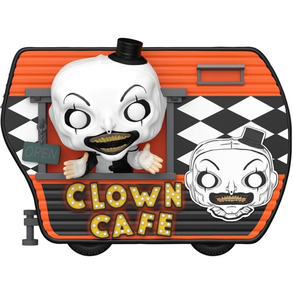Funko POP! Rides Deluxe: Terrifier - Art with Clown Cafe  COLLECTIBLES
